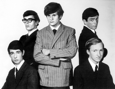 The Box Tops circa 1967: (l. to r.) Bill Cunningham, Danny Smythe, Alex Chilton, Gary Talley, John Evans