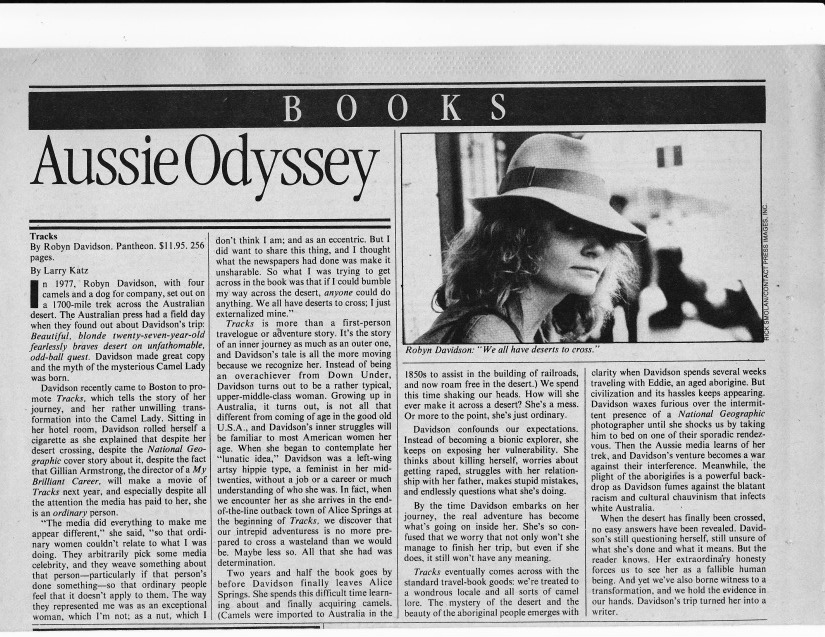 Scan of Real Paper Article: Aussie Odyssey
